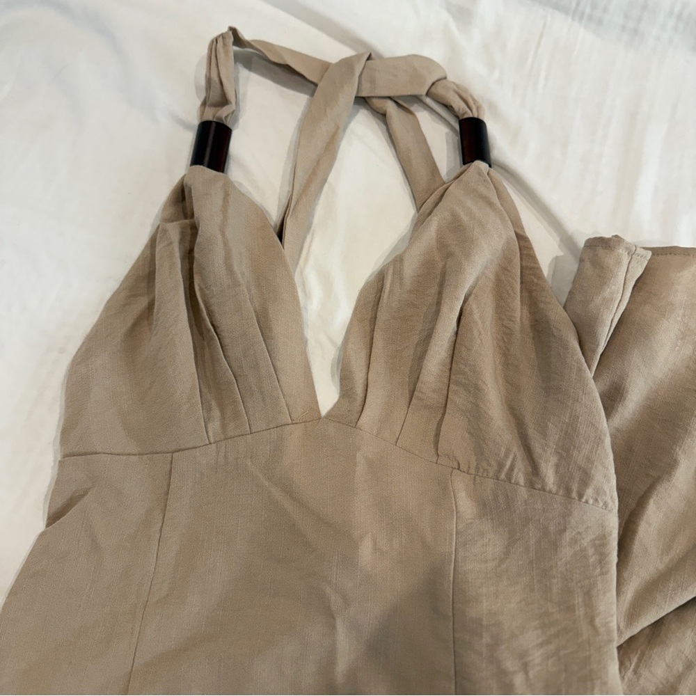 FN ~ Sleeveless Midi Dress - Taupe (M) (NWT) - Picture 7 of 7